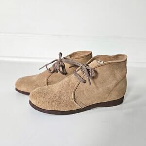 Baby Deer Suede Leather Chukka Desert Boots Size 6